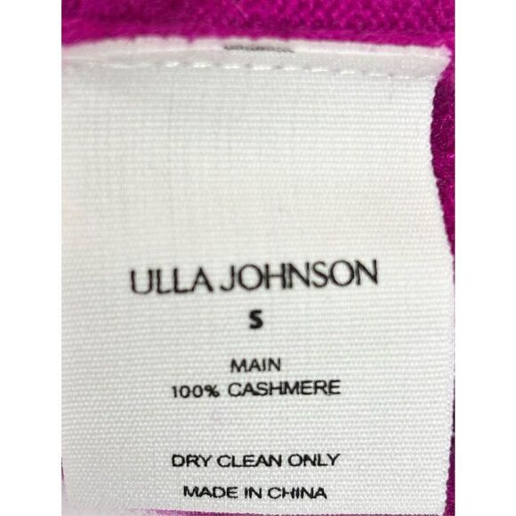 ULLA JOHNSON Elia cropped ruffled 100% cashmere tank NWT Size Small - Picture 9 of 9